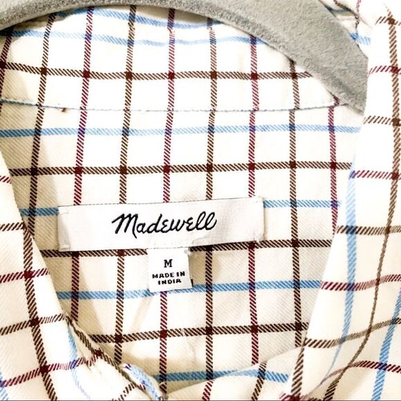NWT Madewell Oversize Ex-Boyfriend Plaid Shirt - Picture 5 of 9